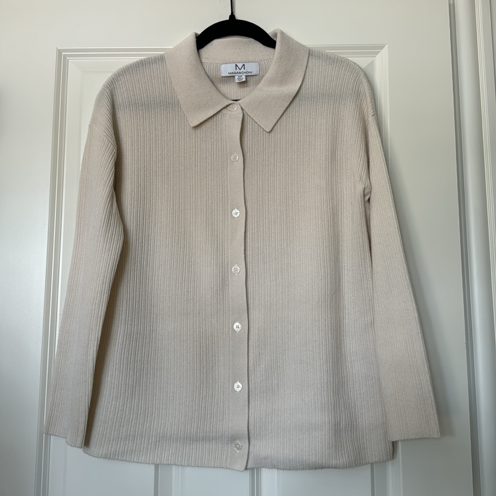 Magaschoni
Cashmere Button-
Up Shirt